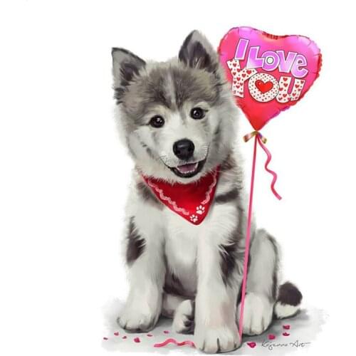 Diamond Painting Cross Stitch Animals Handmade Gift to Lover Embroidery Diamond Mosaic Dog Full diamond painting Rhinestone