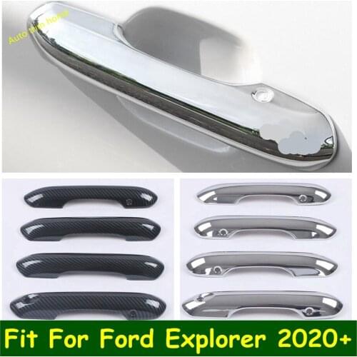 Side Door Handle Catch Protection Cap Cover Trim Fit For Ford Explorer 2020 2021 Accessories Exterior Refit Kit