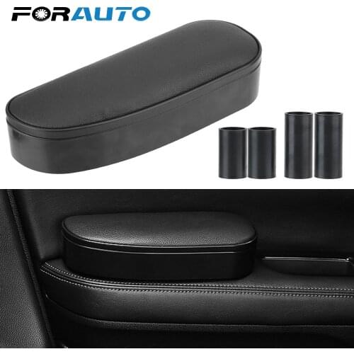 FORAUTO Adjustable Height Hand Elbow Support Anti-fatigue Car Armrest Box Storage Case For Travel Rest Support Anti Slip Mat