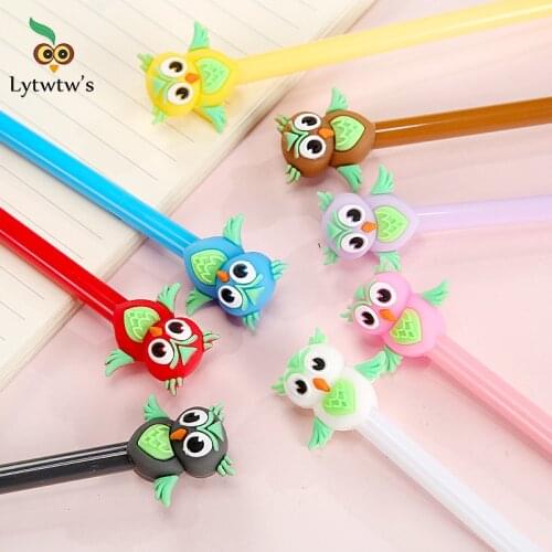 1 Piecce Lytwtws Cute Owl Gift Theme Gel Pens Kawaii Stationery Material Office School Supplies Kids Pen