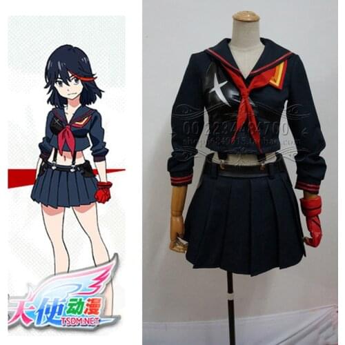 Kill la kill Matoi Ryuuko cosplay costume for girls anime clothes Japanese school uniform skirt suit Carnival costume Custom