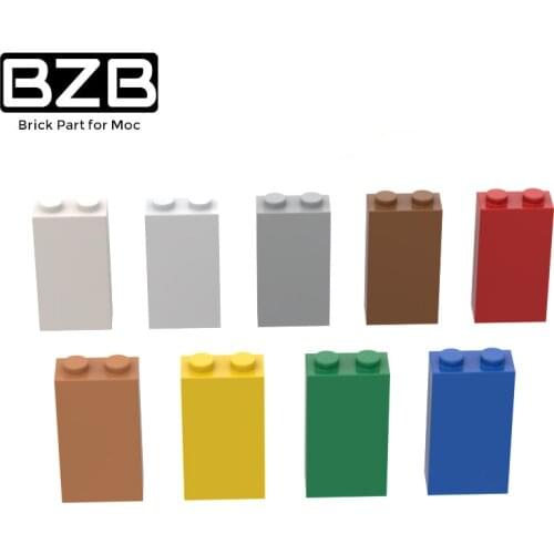 BZB MOC 22886 1x2x3 Wall Brick Creative Building Block Model Kids DIY High-tech Brick Parts Toys Best Gifts