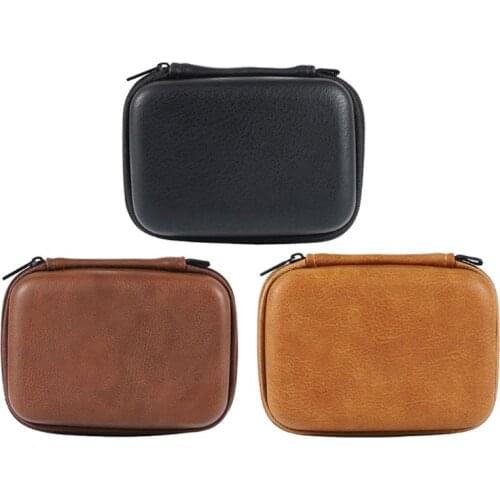 USB Data Cable Organizer Leather Earphone Storage Bag Headphone Case Cover Protector Mini Zipper Hard Pouch Box
