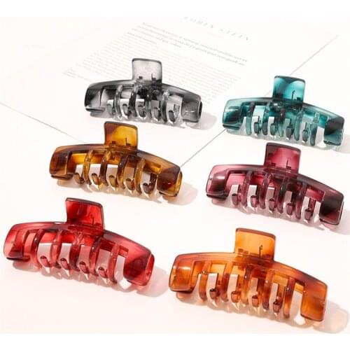 Vintage Hair Clips for Hair Women Claw Clip Simple Elegant Colorful Hair Claw Girls Hairclip Hair Barrettes Hair Accessories New