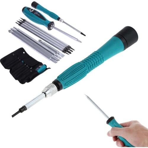 New 10Pcs Precision Magnetic Screwdriver Set Slotted Star Bits Repair Tools hand tools