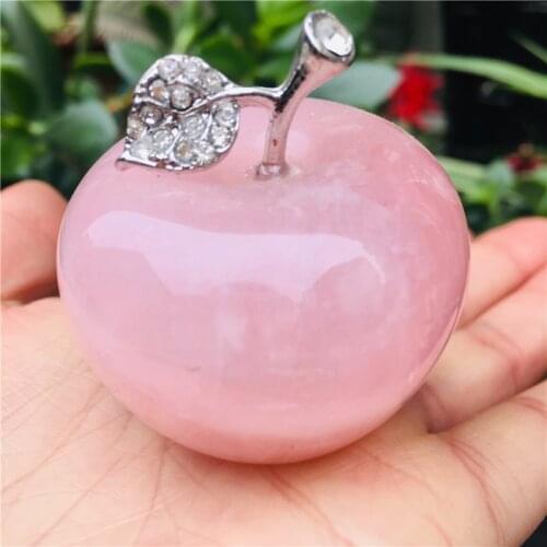 Natural crystal Apple home decoration crystal healing stone