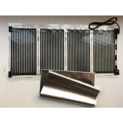 New Shipping Free 50cm*100cm (0.5m*1m) Far Infrared Electric Floor Heating Films With 1.5M Cable 220VAC 110W