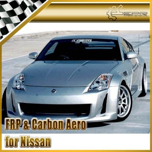 FRP AMUSE Front Bumper For Nissan Z33 350z Infiniti G35 2003-2008 Coupe 2Door AM Style Glass Fiber Front Bumper Body Kit Tuning