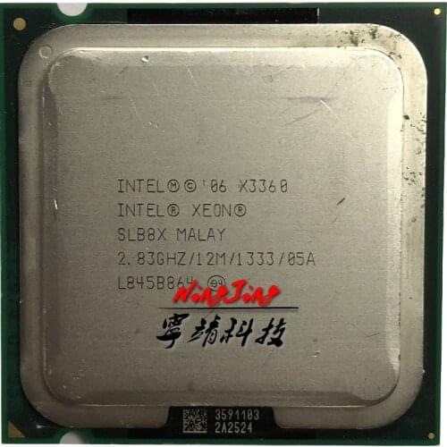Intel Xeon X3360 2.8 GHz Quad-Core CPU Processor 12M 95W LGA 775