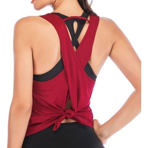 SALSPOR T shirt Fitness Solid Yoga Sleeveless Gym Crop Tops Women Sports Sexy Tank Top Active Wear Dry Fit Workout Shirt