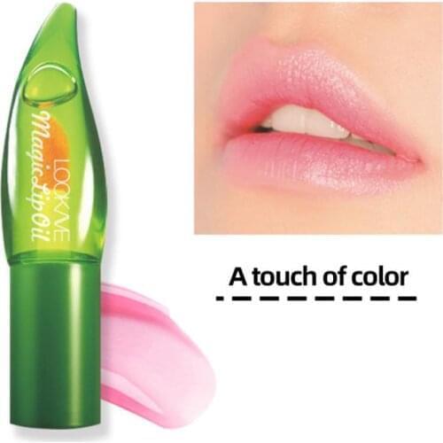 Moisturizing Aloe Lip Blam Liquid Lip Gloss Nourishing Lasting Lip Oil Lipstick Base Lip Care TSLM1