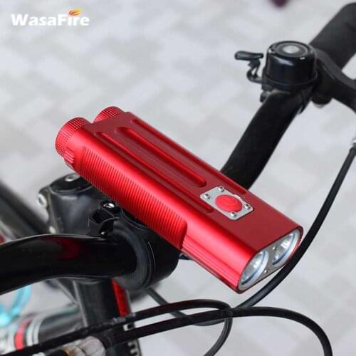 WasaFire 2 * XM-L T6 LED Bike Front Light 7 Modes Waterproof Bicycle Headlamp Headlight Frontlights 2000lm Cycling Flashlight