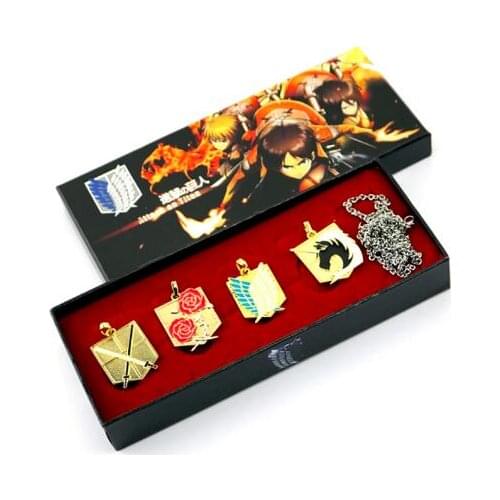 Jewelry Inspired by Attack on Titan Cosplay levi ackerman Anime Cosplay Accessories Necklace Alloy Mens Hot Halloween Costumes