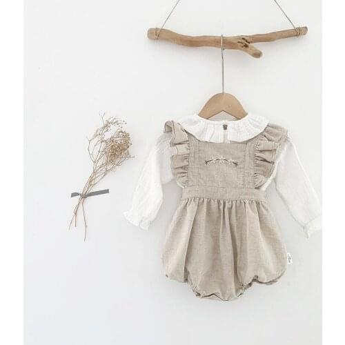 0-24M Summer Newborn Baby Girl Sweet Princess Outfit Cute Floral Embroidery Flying Sleeve 1Pc Romper Bodysuit Jumpsuit Kids Set