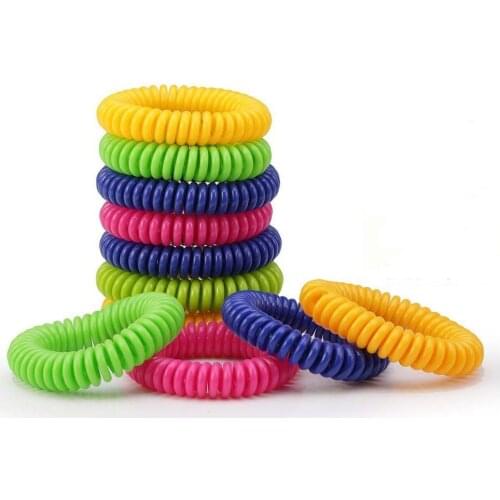 10pcs Anti Mosquito Repellent Bracelets Multicolor Pest Control Bracelets Insect Protection Camping Outdoor Adults Kids