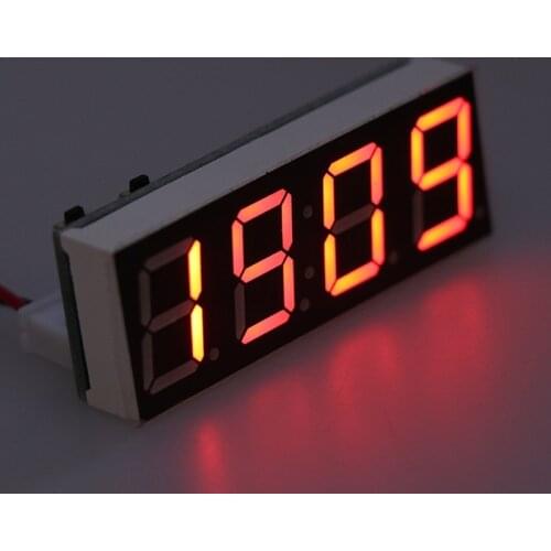12V 5-24V Electronic Voltmeter Thermometer Clock for Car Auto LED Monitor Module G32C