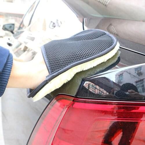 2020 hot superfine wool car wash gloves for Mitsubishi ASX/Outlander/Lancer Evolution/Pajero/Eclipse/Grandis