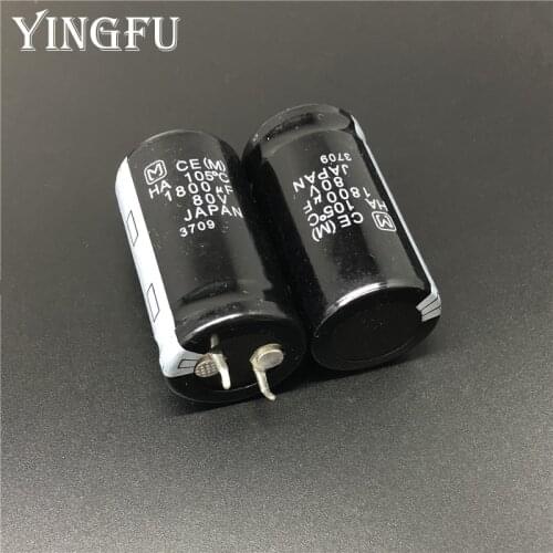 3pcs 1800uF 80V HA Series 22x40mm 80V1800uF Snap-in PSU Aluminum Electrolytic capacitor