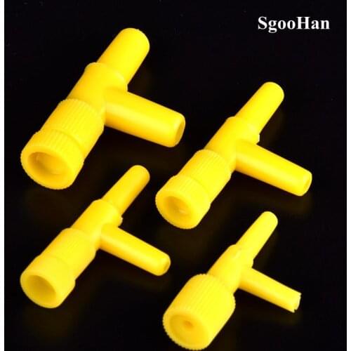 5-10pcs 4~8mm Aquarium Fish Tank Water Flow Control Valve Right Angle Flow Regulator Oxygen Air Pump Output Adjusting Valve