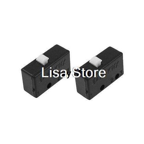 5A 125V 3A 250V AC Non Locking Button Miniature Micro Switch Black