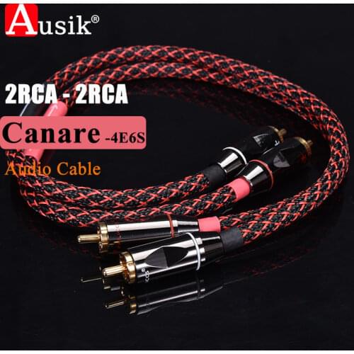 A018 HiFi 1Pair Male-Male RCA To RCA 4N OFC Canare Audio Cable for PC MP3 CD DVD Amplifier DAC / RED