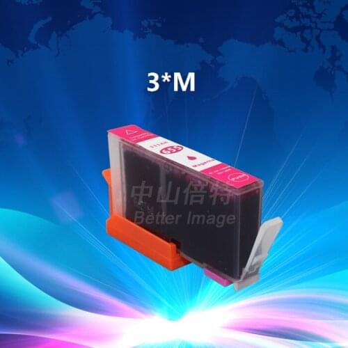INK WAY Ink Advantage 655 Magenta, 3 pcs a lot for HP Deskjet INK Advantage 4625,5525,6525 etc