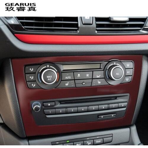 For BMW E84 X1 Car Interior Mouldings Air Conditioning CD Panel Cover Trim Sport style decoration Sticker and decals Accessories