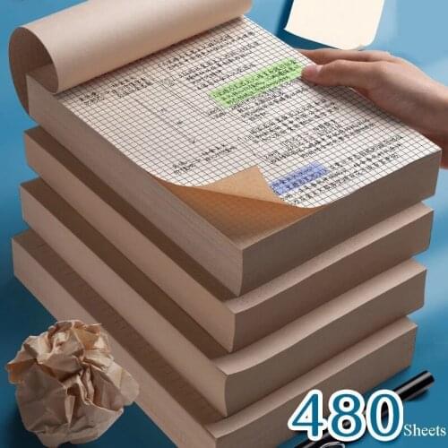 Draft paper for students' drafts Mathematical grid rendering paper check paper Blank painting book Dot matrix notebook