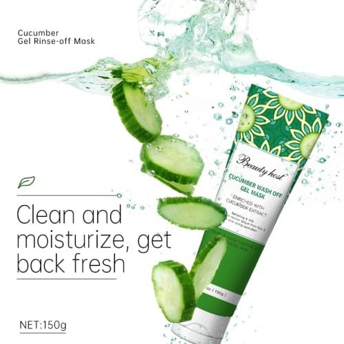 Beauty Host Cucumber Blueberry Fresh Gel Wash-off Mask Remove Fatigue From Face&Eye Zone 150g