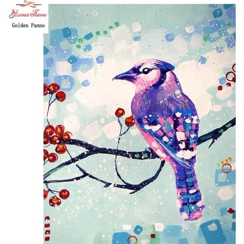 Golden Panno, DIY Needlework Counted Cross Stitch Set Embroidery Kit 14CT 11CT animal Bird Pattern Cross-Stitching07