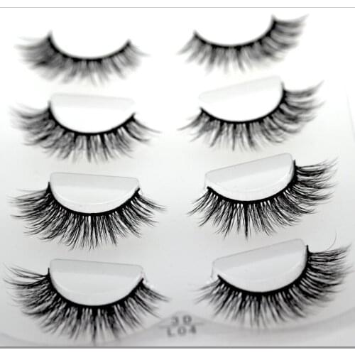 HBZGTLAD Sexy 100% Handmade 3D mink hair Beauty Thick Long False Mink Eyelashes Fake Eye Lashes Eyelash High Quality 04