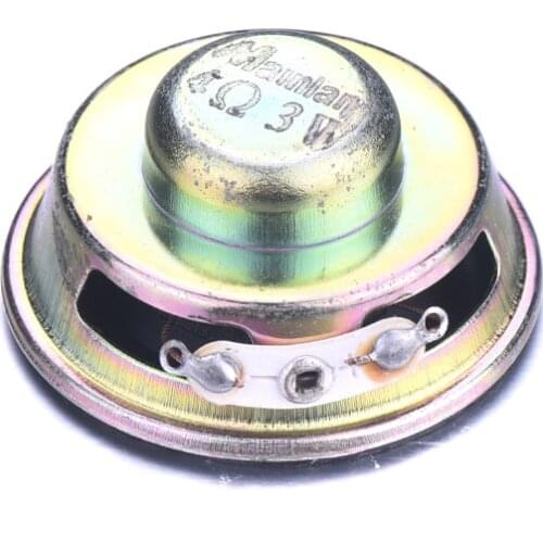 Hot 4Pcs 3W 4R Speaker Horn Loudspeaker 4CM Round Mini Amplifier Rubber Gasket Loudspeaker for SD USB Speaker Bluetooth Speaker