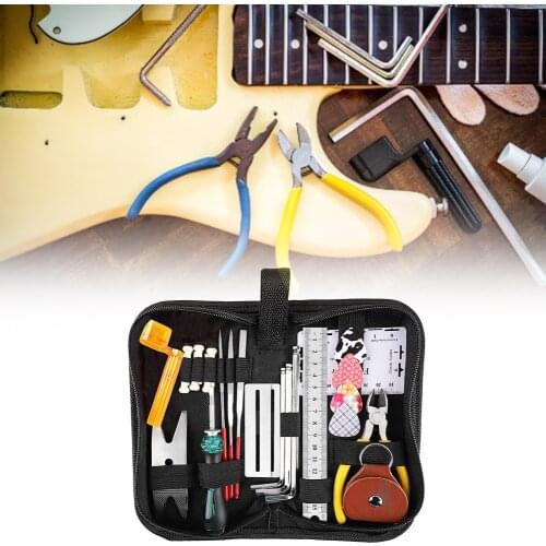 Guitar Repair Tool Kit String & Frets Replacement Maintenance Kit Set for Acoustic Electric Guitar Ukulele Bass