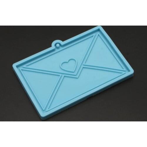 Handmade Envelope Resin Pendant Silicone Mold DIY Heart Envelope Resin Casting Mold Keychain Resin Jewelry Making Tools Soap Mak