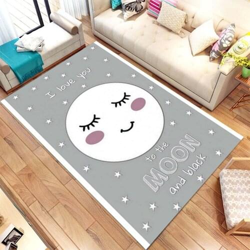Moon Pattern Carpet, Modern Rug, Area Rug, 3d Print Carpet, Non Slip Flor Carpet, Kids Room Rugs, Awesome Rugs