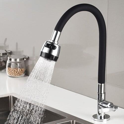 Kitchen 360-degree Rotating Faucet with 2 Modes, Adjustable Water Filter, Diffuser, Water-saving Nozzle Faucet