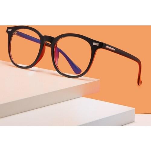Fashion Women New Anti-Blue Light Eyeglasses Classic Vintage Square Plastic Myopia Glasses Men Computer Optical Eye Glasses