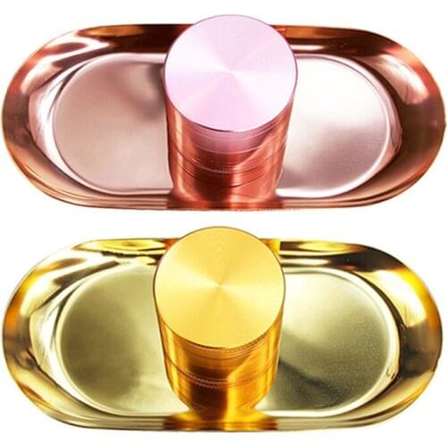 Herb Grinders Set Metal Weed Rolling Tray Crusher Herb Grinder Dry Grass Tobacco Grinder Cigerette Paper Tray DIY Weed Accessori