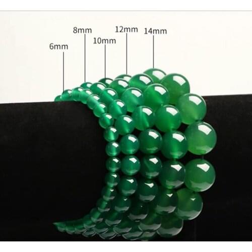 Drop Shipping Natural Agate Chalcedony Round Beads Bracelets Hand String Bracelet Bangles Gift for Woman Mens Fine Jade Jewelry