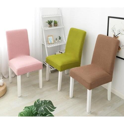 1/2/4/6 pcs Extendable Dining Chair Cover Solid Color Chair Slipcover Case Protector for Seat Kitchen Wedding Hotel Banquet Room