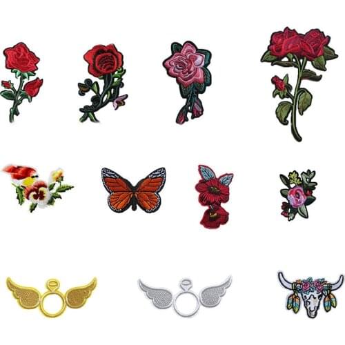 2017 year fashion brand new hot melt adhesive applique embroidery patches stripes DIY clothing accessory C5405-C5474 hot