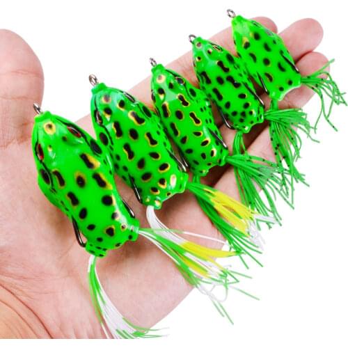 1PCS Minnow Fishing Lure Frog Soft Bait Silicone 5g 6g 8g 13g 15g Artificial Crankbait Wobbler Jig Trolling Soft Lure