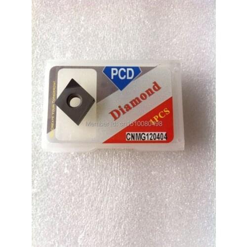 2PCS PCD Inserts CNMG120404 PCD Suitable For Lathe Tools