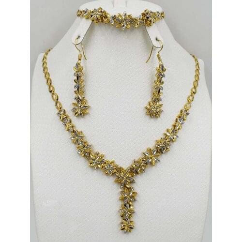 2017 Brand Unique Design Fashion Dubai Color Jewelry Set High Quality Nigerian Wedding African Beads Jewelry Set Parure Bijou