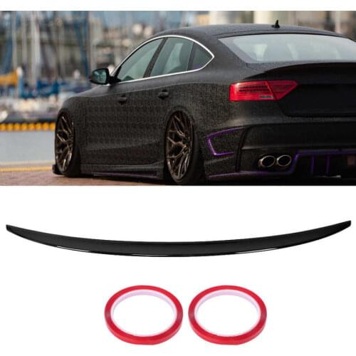 Rear Trunk Lid Spoiler Glossy Black Fit for A5/S5 B8/B8.5 Sportback 2008-2016 Auto Car accessories