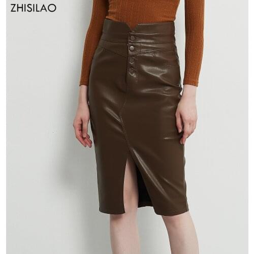 Юбки-карандаши с завышенной талией Zhisilao China At AliExpress