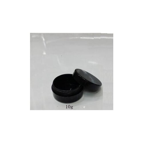 10g Plastic Black Jar, 10G Cream Jar, Cosmetic Packing Container, Eyeshadow Box, Cream Sample Jar, Plastic Black Box, 100PCS/Lot