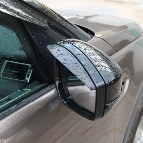 2Pcs Rearview Mirror Rain Eyebrow Side Shine Cover Stickers Case For Land Rover Discovery Sport For Range Rover Evoque 2014-2017