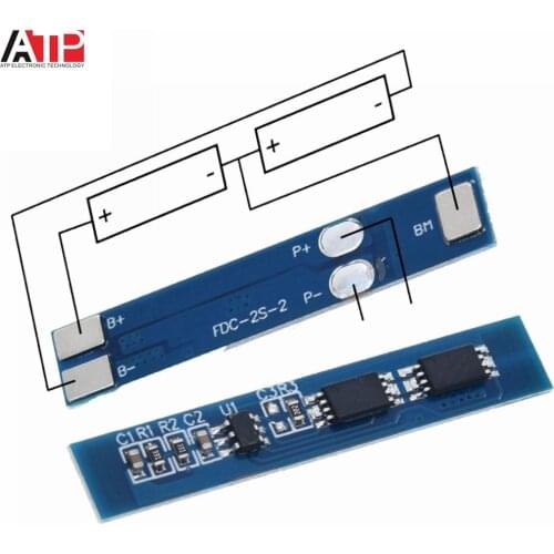 2S 3A Li-ion Lithium Battery 7.4v 8.4V 18650 Charger Protection Board bms pcm for li-ion lipo battery cell pack