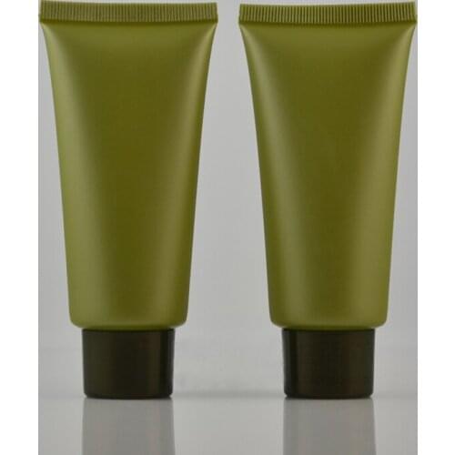 60g Green Empty White Soft Tube PE Plastic Bottle Cosmetic Packaging Containers for Lotion Cream Skin Care Emulsion 24/36/48PCS